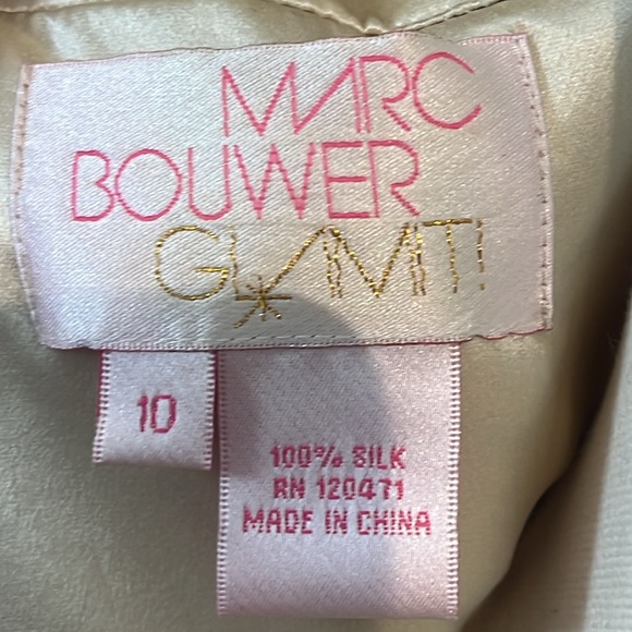 Marc Bouwer Gold Silk Evening Gown - Picture 15 of 17